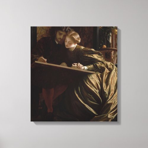 The Painters Honeymoon by Frederic Leighton Canvas Print