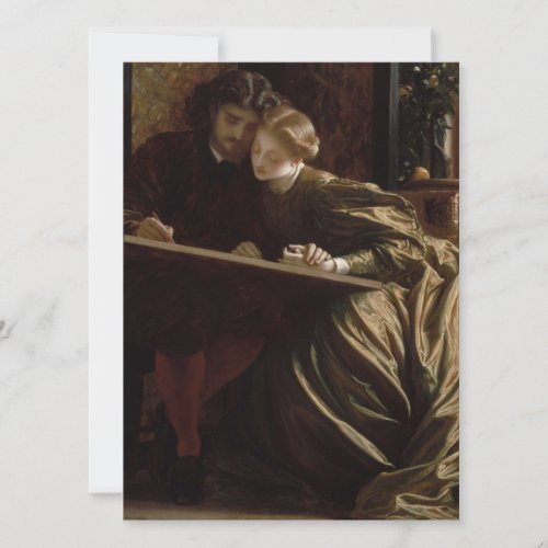 The Painters Honeymoon by Frederic Leighton Card