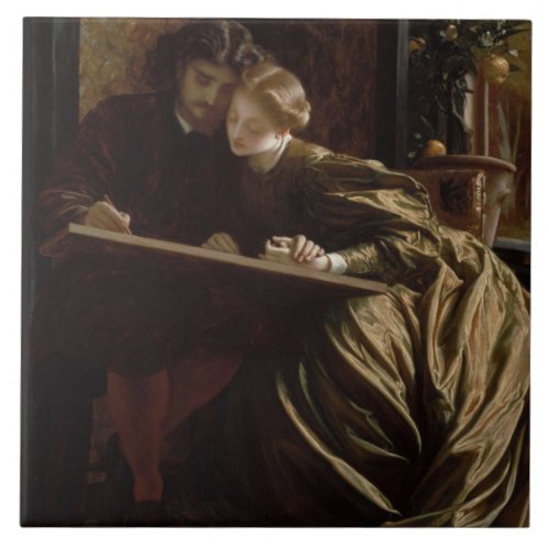 The Painters Honeymoon by Frederic Leighton Ceramic Tile