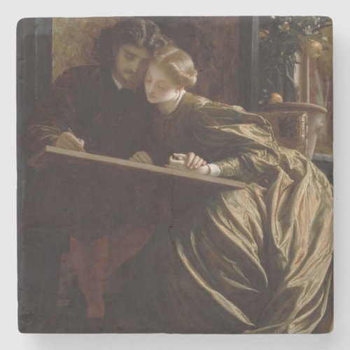 The Painters Honeymoon by Frederic Leighton Stone Coaster