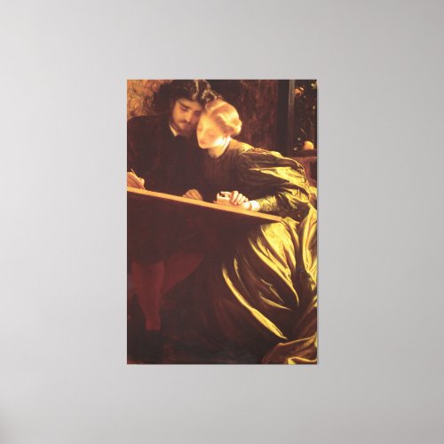 The Painters Honeymoon Fredric Leighton Fine Art Canvas Print