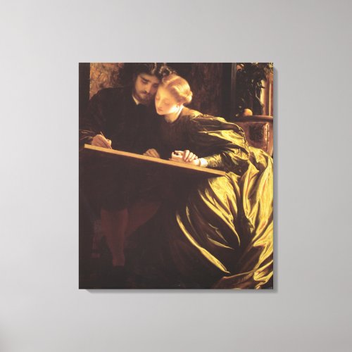 The Painters Honeymoon _ Lord Frederic Leighton Canvas Print