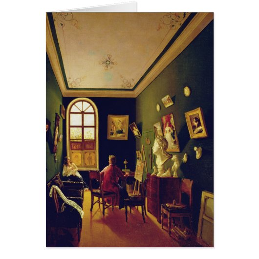 The Painter's Studio, 1843 Cards (Front)