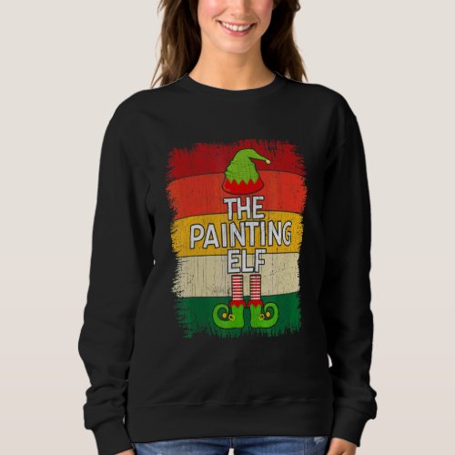 The Painting Elf Matching Group Christmas Party Pa Sweatshirt