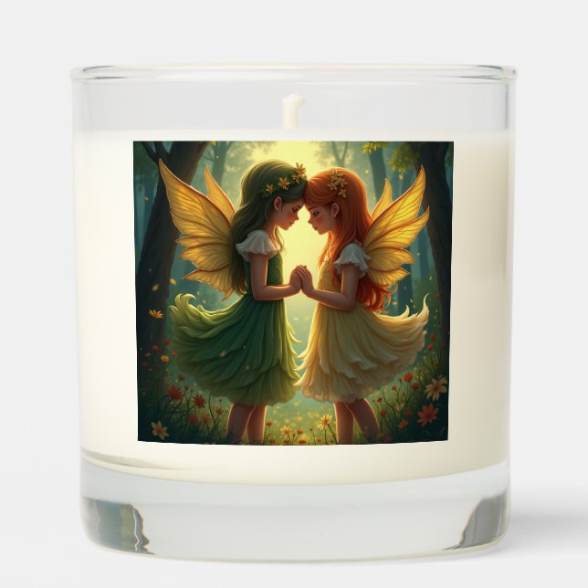 The pair of love fairy Candles (Front)