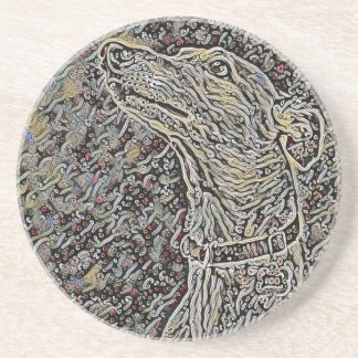 The Paisley Greyhound Sandstone Coaster