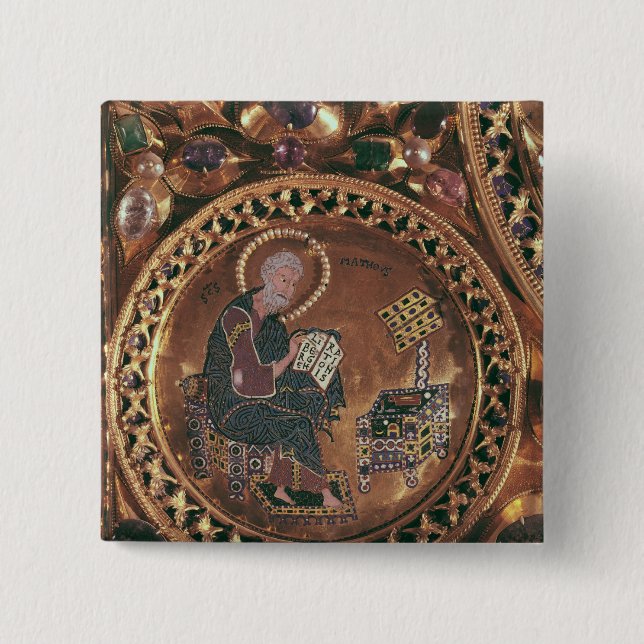 The Pala d'Oro, detail of St. Matthew Pinback Button (Front)