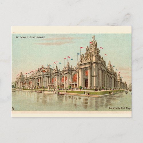 The Palace of Electricity 1904 World Fair Missouri Postcard