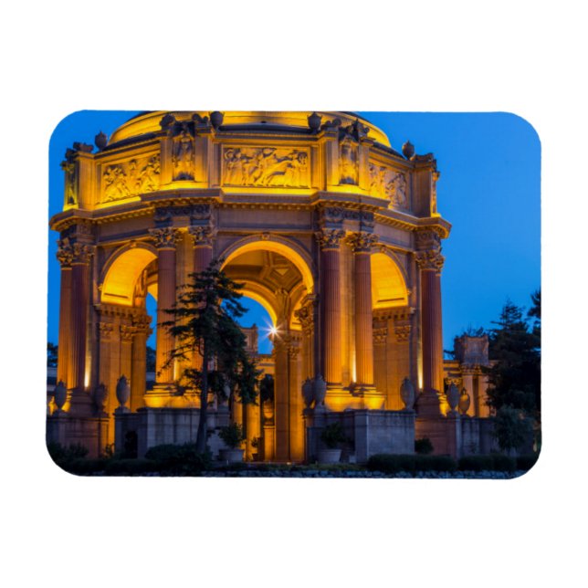 The Palace Of Fine Arts At Dawn Magnet (Horizontal)