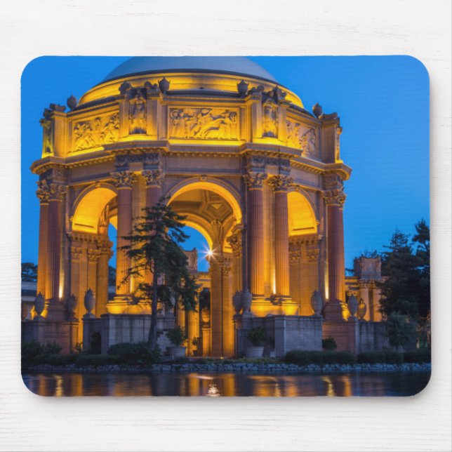 The Palace Of Fine Arts At Dawn Mouse Pad (Front)