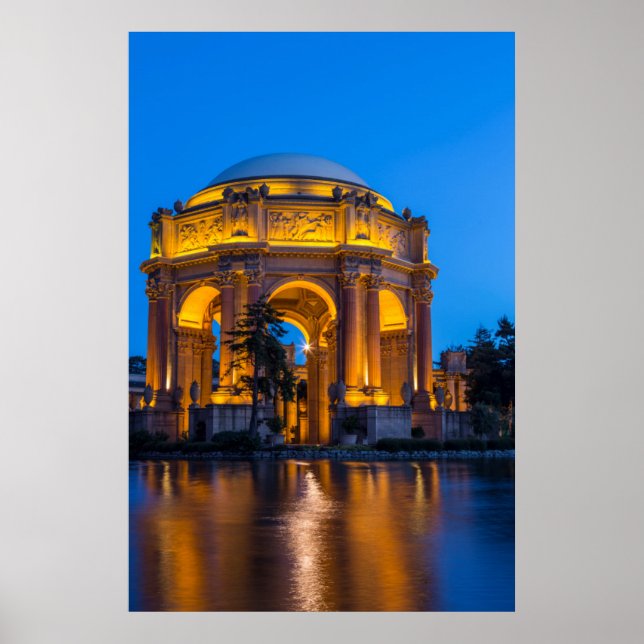 The Palace Of Fine Arts At Dawn Poster (Front)