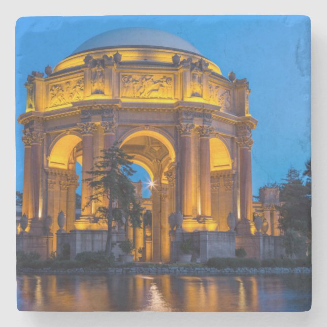 The Palace Of Fine Arts At Dawn Stone Coaster (Front)