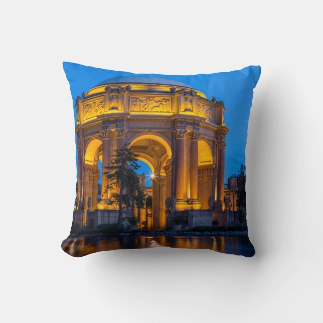 The Palace Of Fine Arts At Dawn Throw Pillow (Front)