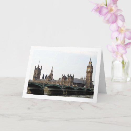 The Palace of Westminster London England Card
