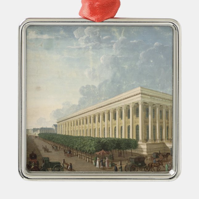 The Palais de la Bourse Metal Ornament (Front)