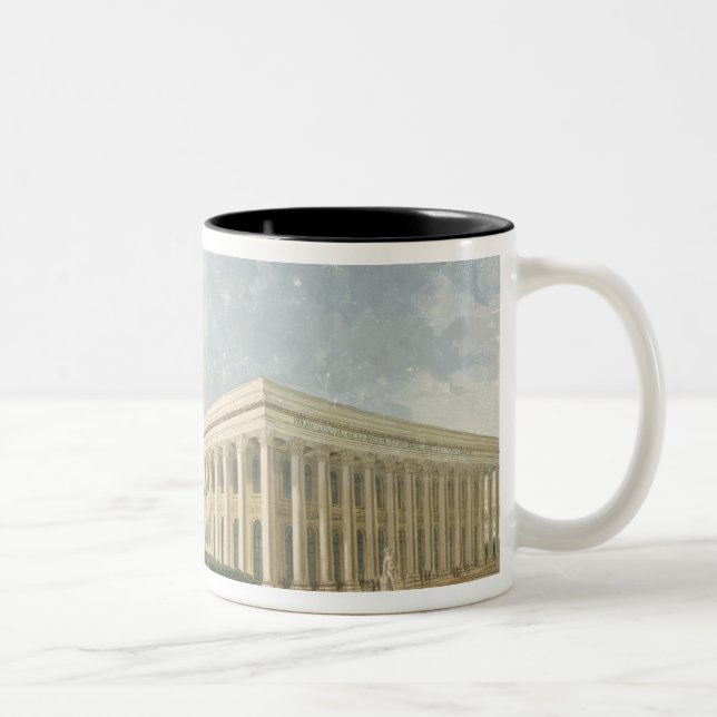 The Palais de la Bourse Two-Tone Coffee Mug (Right)