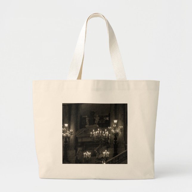 The Palais Garnier Paris France Large Tote Bag (Front)