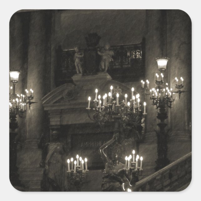 The Palais Garnier Paris France Square Sticker (Front)