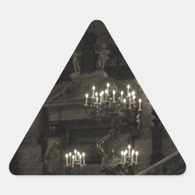The Palais Garnier Paris France Triangle Sticker (Front)
