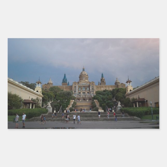 The Palau Nacional, Barcelona Sticker (Front)
