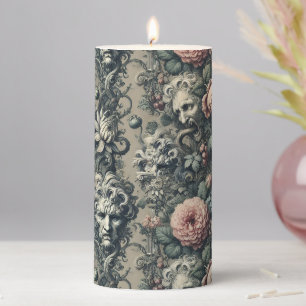 The Pale Purge – Gothic Altar in Tapestry Pillar Candle