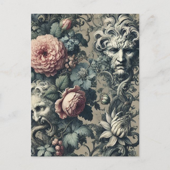 The Pale Purge – Gothic Victorian  Holiday Postcard (Front)