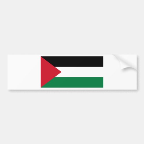 The Palestinian flag علم فلسطين Bumper Sticker