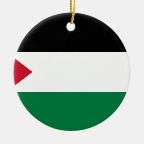 The Palestinian flag علم فلسطين Ceramic Ornament