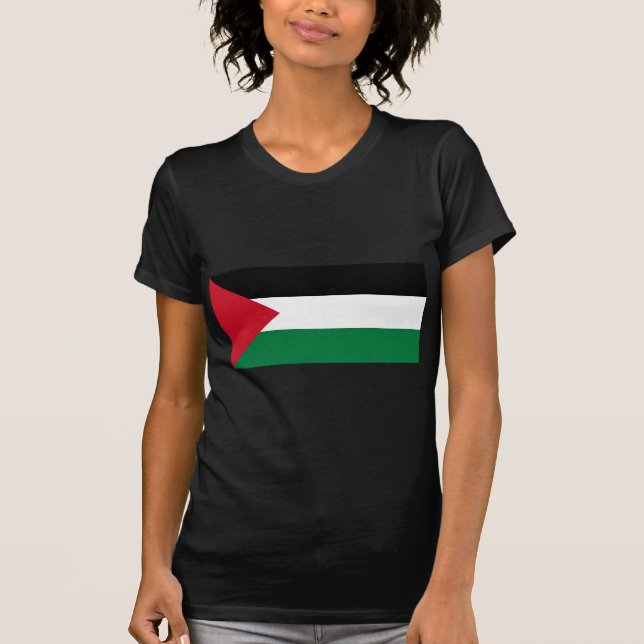 The Palestinian flag (علم فلسطين‎) T-Shirt (Front)