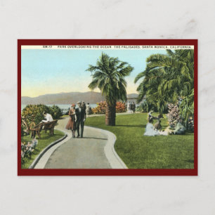 The Palisades, Santa Monica Vintage Postcard