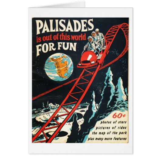 The Palisades vintage poster Cards (Front)