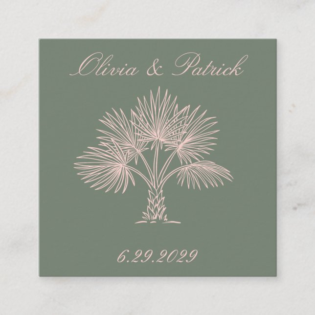 The Palm Invitation card (Front)