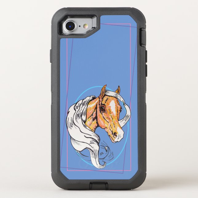 The Palomino (blue) Otterbox iPhone Case (Back)