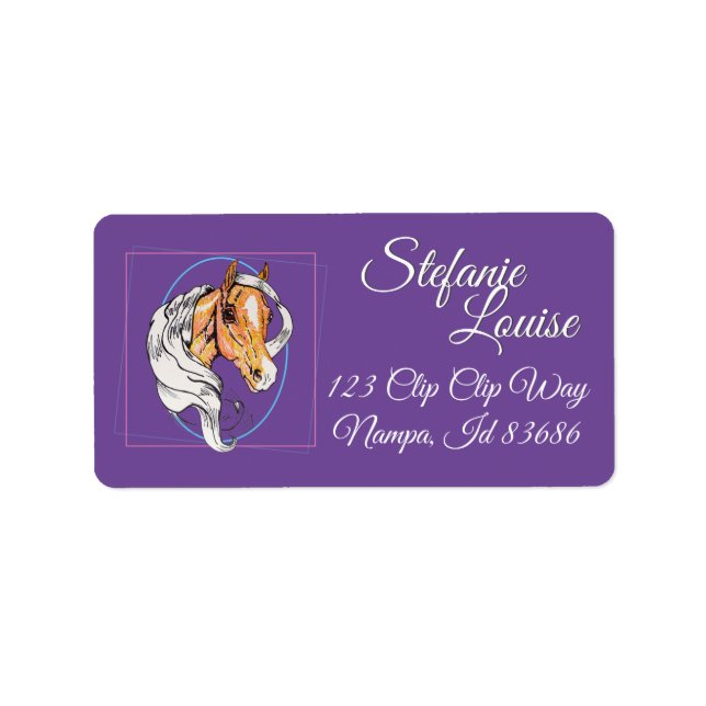 The Palomino (purple) Label (Front)