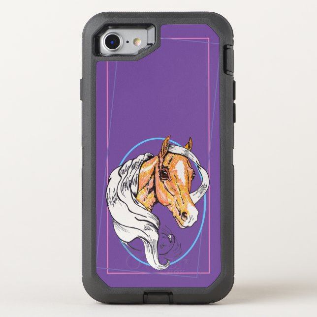 The Palomino (purple) Otterbox iPhone Case (Back)
