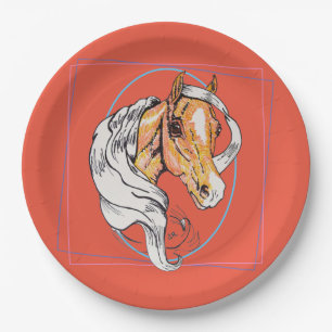 The Palomino (salmon) Paper Plates