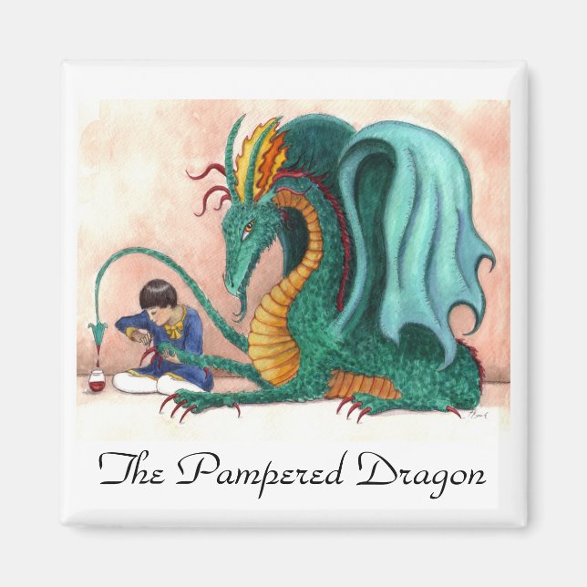 The Pampered Dragon Magnet (Front)