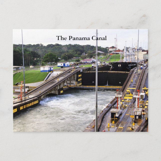 The Panama Canal, High Def Photography Postcard (Front)