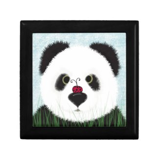The Panda And His Visitor Jewelry Box