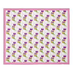 'The Pansy Party' on a Duvet Cover (I)