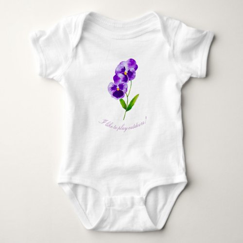 The Pansy Party on a Onezie and T_shirt III Baby Bodysuit