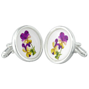'The Pansy Party' on a Pair of Cufflinks (I)