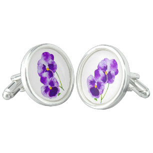 'The Pansy Party' on a Pair of Cufflinks (III)