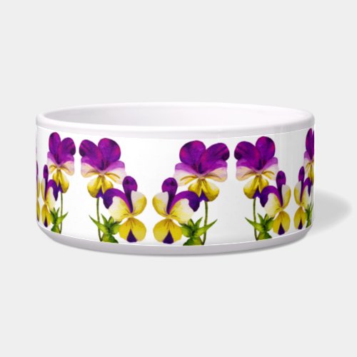 The Pansy Party on a Salad Serving Bowl