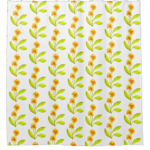 'The Pansy Party' on a Shower Curtain