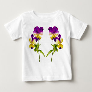 'The Pansy Party' on a Toddler Ruffle Tee (I)