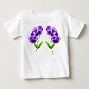 'The Pansy Party' on a Toddler Ruffle Tee (III)