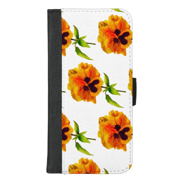 'The Pansy Party' on a Wallet Case (II) (Front)