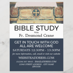 The Pantheon Altar, Rome, Christian Bible Class Flyer