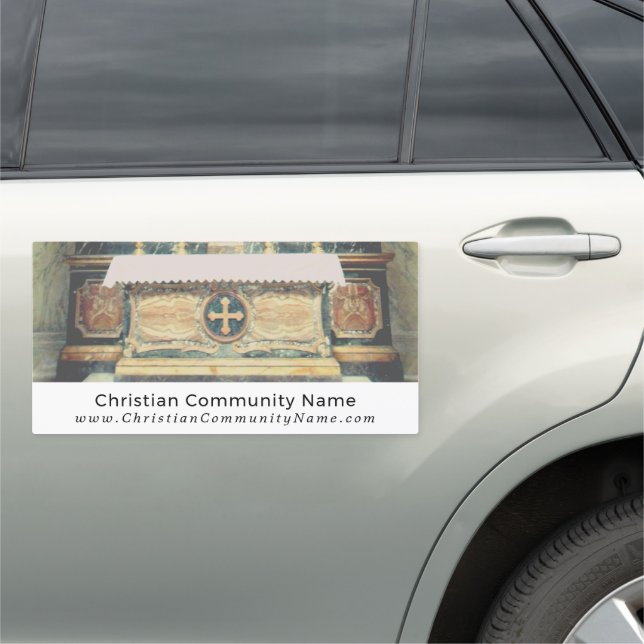 The Pantheon Altar, Rome, Christianity, Religious Car Magnet (In Situ)